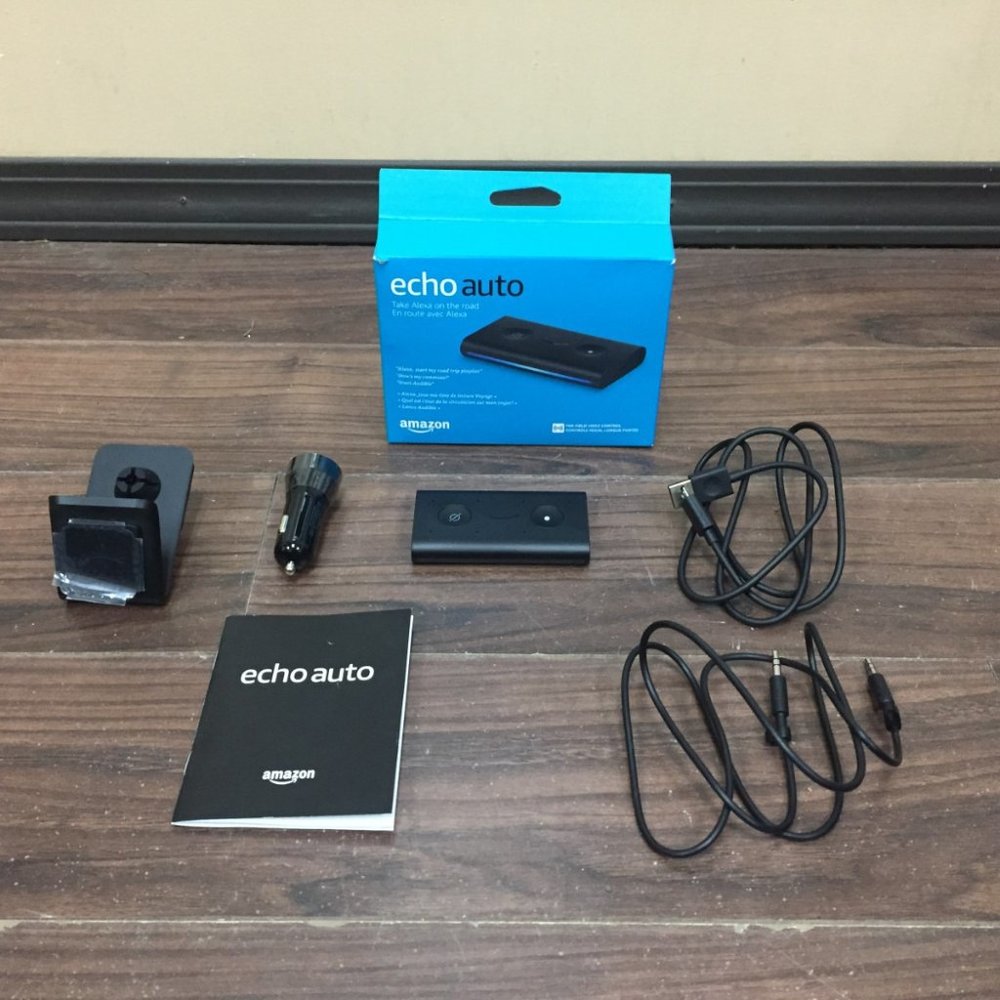 Amazon Echo Auto Bluetooth Hands Free Take Alexa on the Road BP39CN